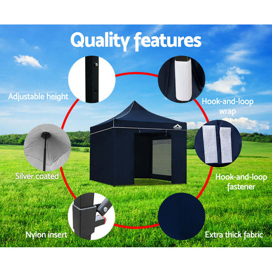 camping, DSZ Product, feed-cond-new, feed-sl-DSZ Freight Payable, new, value tentsInstahut Gazebo Pop Up Marquee 3 X 3M Folding Wedding Tent Gazebos Shade Navy - Premium Home & Garden > Shading > Canopies & Gazebos from Instahut ! Shop Online Buy Now at S & D's Value Store Family Business Best Customer Servicecamping, DSZ Product, feed-cond-new, feed-sl-DSZ Freight Payable, new, value tents