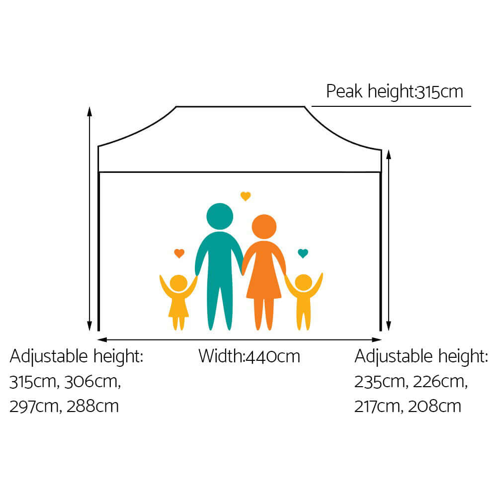 DSZ Product, feed-cond-new, feed-sl-DSZ Freight Payable, newInstahut Gazebo Pop Up Marquee 3 X 4.5M Folding Tent Wedding Outdoor Camping Canopy Gazebos Shade White - Premium Home & Garden > Shading > Canopies & Gazebos from Instahut ! Shop Online Buy Now at S & D's Value Store Family Business Best Customer ServiceDSZ Product, feed-cond-new, feed-sl-DSZ Freight Payable, new