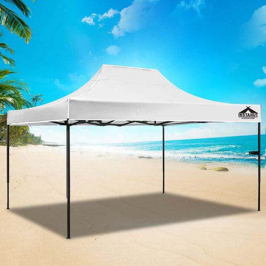 DSZ Product, feed-cond-new, feed-sl-DSZ Freight Payable, newInstahut Gazebo Pop Up Marquee 3 X 4.5M Folding Tent Wedding Outdoor Camping Canopy Gazebos Shade White - Premium Home & Garden > Shading > Canopies & Gazebos from Instahut ! Shop Online Buy Now at S & D's Value Store Family Business Best Customer ServiceDSZ Product, feed-cond-new, feed-sl-DSZ Freight Payable, new