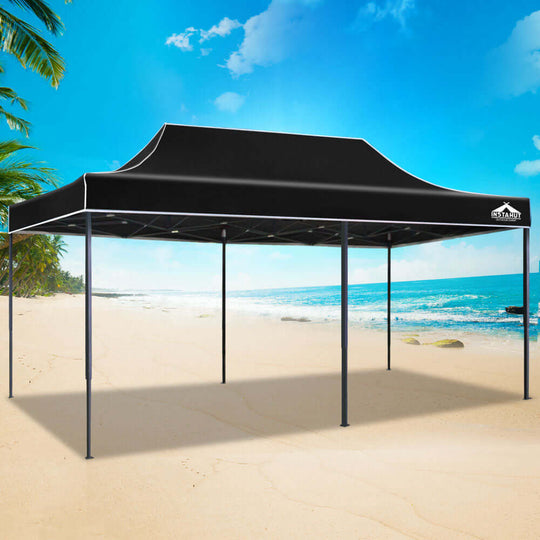 DSZ Product, feed-cond-new, feed-sl-DSZ Freight Payable, newInstahut Gazebo Pop Up Marquee 3 X 6M Folding Tent Wedding Outdoor Camping Canopy Gazebos Shade Black - Premium Home & Garden > Shading > Canopies & Gazebos from Instahut ! Shop Online Buy Now at S & D's Value Store Family Business Best Customer ServiceDSZ Product, feed-cond-new, feed-sl-DSZ Freight Payable, new