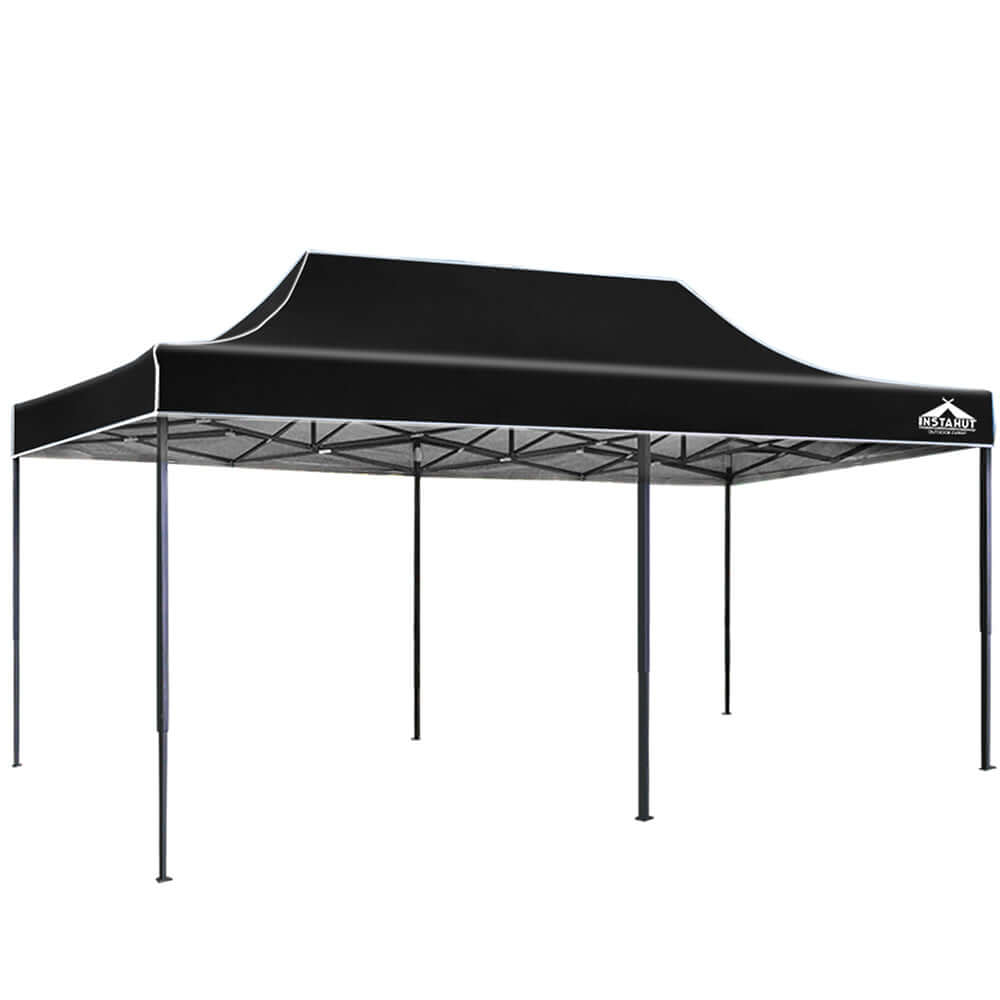 DSZ Product, feed-cond-new, feed-sl-DSZ Freight Payable, newInstahut Gazebo Pop Up 3 X 6M W/Base Podx4 Marquee Folding Outdoor Wedding Camping Tent Shade Canopy Black - Premium Home & Garden > Shading > Canopies & Gazebos from Instahut ! Shop Online Buy Now at S & D's Value Store Family Business Best Customer ServiceDSZ Product, feed-cond-new, feed-sl-DSZ Freight Payable, new