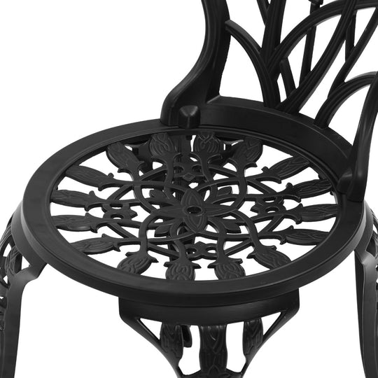 DSZ Product, feed-cond-new, feed-sl-DSZ Freight Payable, newGardeon 3Pc Outdoor Setting Bistro Set Chairs Table Cast Aluminum Patio Furniture Tulip Black - Premium Furniture > Outdoor > Outdoor Chairs from Gardeon ! Shop Online Buy Now at S & D's Value Store Family Business Best Customer ServiceDSZ Product, feed-cond-new, feed-sl-DSZ Freight Payable, new