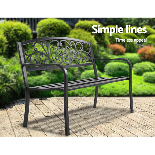 DSZ Product, feed-cond-new, feed-sl-DSZ Freight Payable, newGardeon Outdoor Garden Bench Seat Steel Outdoor Furniture 3 Seater Park Black - Premium Furniture > Outdoor > Outdoor Chairs from Gardeon ! Shop Online Buy Now at S & D's Value Store Family Business Best Customer ServiceDSZ Product, feed-cond-new, feed-sl-DSZ Freight Payable, new