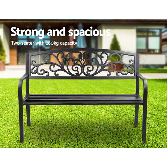 DSZ Product, feed-cond-new, feed-sl-DSZ Freight Payable, newGardeon Outdoor Garden Bench Seat Steel Outdoor Furniture 3 Seater Park Black - Premium Furniture > Outdoor > Outdoor Chairs from Gardeon ! Shop Online Buy Now at S & D's Value Store Family Business Best Customer ServiceDSZ Product, feed-cond-new, feed-sl-DSZ Freight Payable, new