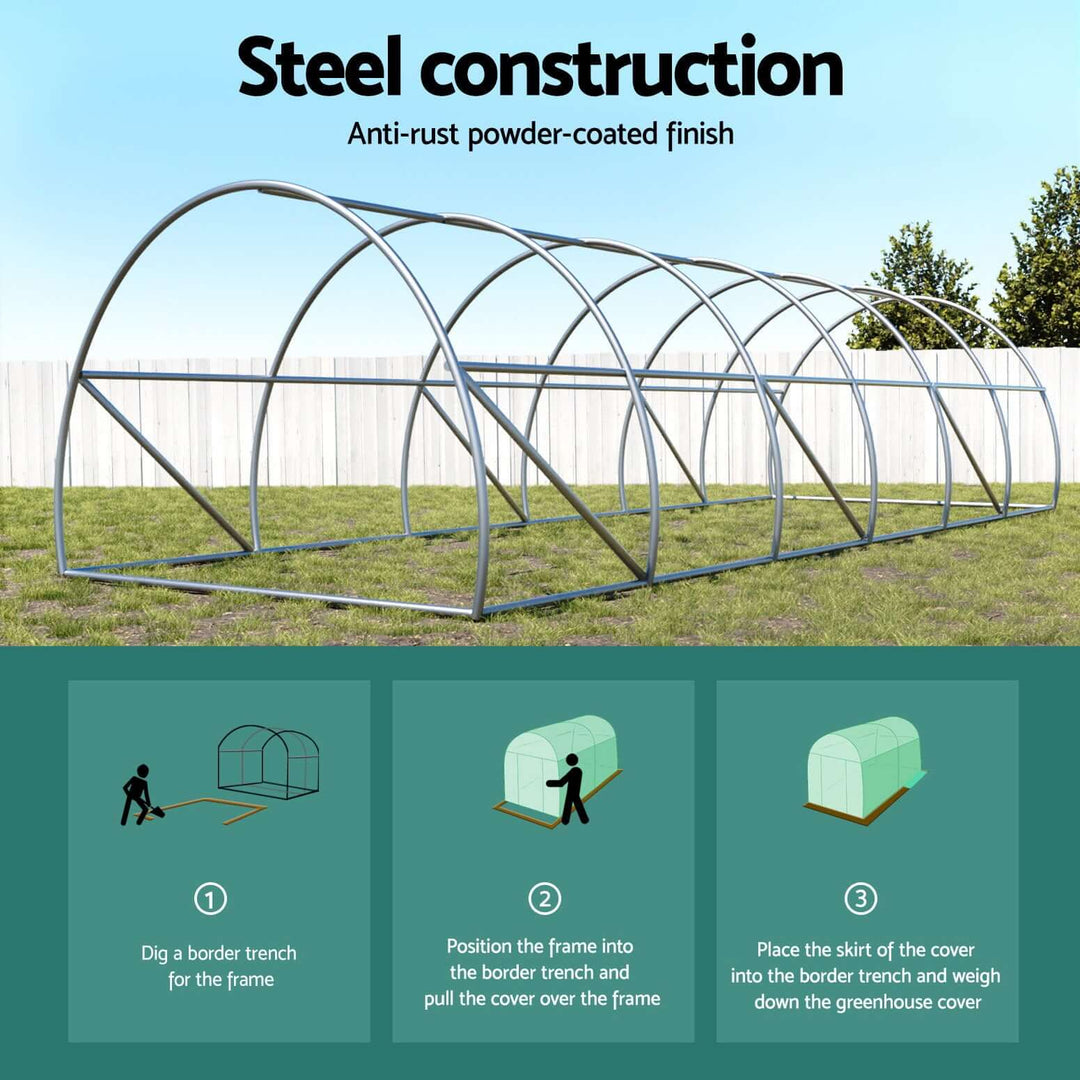 DSZ Product, feed-cond-new, feed-sl-DSZ Freight Payable, newGreenfingers Greenhouse Walk In Green House Tunnel Plant Garden Shed Dome 9 X 3 X 2M - Premium Home & Garden > Greenhouses > Greenhouses & Accessories from Greenfingers ! Shop Online Buy Now at S & D's Value Store Family Business Best Customer ServiceDSZ Product, feed-cond-new, feed-sl-DSZ Freight Payable, new