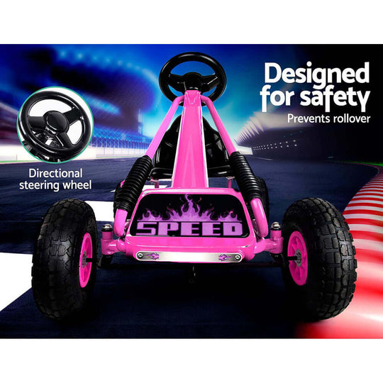 DSZ Product, feed-cond-new, feed-sl-DSZ Freight Payable, newRigo Kids Pedal Go Kart Ride On Toys Racing Car Rubber Tyre Pink - Premium Baby & Kids > Ride On Cars, Go-karts & Bikes > Ride On Cars from Rigo ! Shop Online Buy Now at S & D's Value Store Family Business Best Customer ServiceDSZ Product, feed-cond-new, feed-sl-DSZ Freight Payable, new