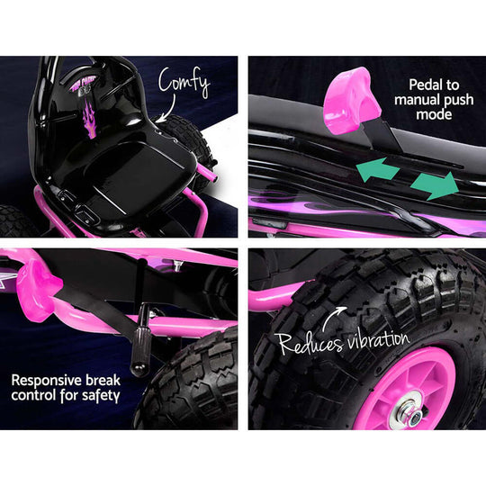 DSZ Product, feed-cond-new, feed-sl-DSZ Freight Payable, newRigo Kids Pedal Go Kart Ride On Toys Racing Car Rubber Tyre Pink - Premium Baby & Kids > Ride On Cars, Go-karts & Bikes > Ride On Cars from Rigo ! Shop Online Buy Now at S & D's Value Store Family Business Best Customer ServiceDSZ Product, feed-cond-new, feed-sl-DSZ Freight Payable, new