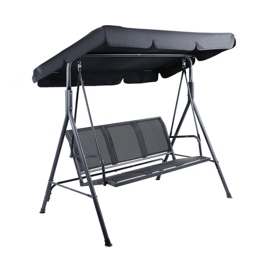 DSZ Product, feed-cond-new, feed-sl-DSZ Freight Payable, newGardeon Outdoor Swing Chair Garden Bench Furniture Canopy 3 Seater Mesh Black - Premium Furniture > Outdoor > Outdoor Chairs from Gardeon ! Shop Online Buy Now at S & D's Value Store Family Business Best Customer ServiceDSZ Product, feed-cond-new, feed-sl-DSZ Freight Payable, new