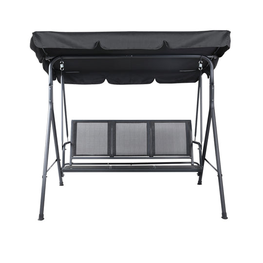 DSZ Product, feed-cond-new, feed-sl-DSZ Freight Payable, newGardeon Outdoor Swing Chair Garden Bench Furniture Canopy 3 Seater Mesh Black - Premium Furniture > Outdoor > Outdoor Chairs from Gardeon ! Shop Online Buy Now at S & D's Value Store Family Business Best Customer ServiceDSZ Product, feed-cond-new, feed-sl-DSZ Freight Payable, new