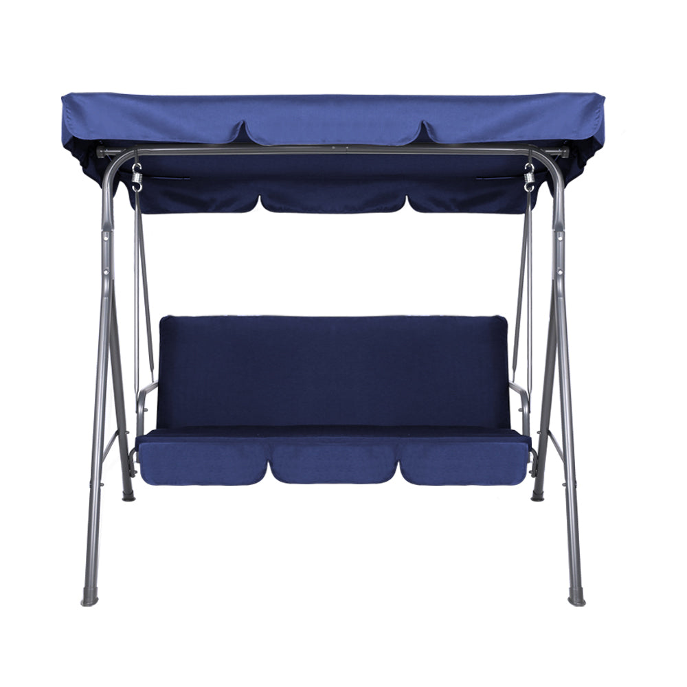 DSZ Product, feed-cond-new, feed-sl-DSZ Freight Payable, newGardeon Outdoor Swing Chair Garden Bench Furniture Canopy 3 Seater Navy - Premium Furniture > Outdoor > Outdoor Chairs from Gardeon ! Shop Online Buy Now at S & D's Value Store Family Business Best Customer ServiceDSZ Product, feed-cond-new, feed-sl-DSZ Freight Payable, new