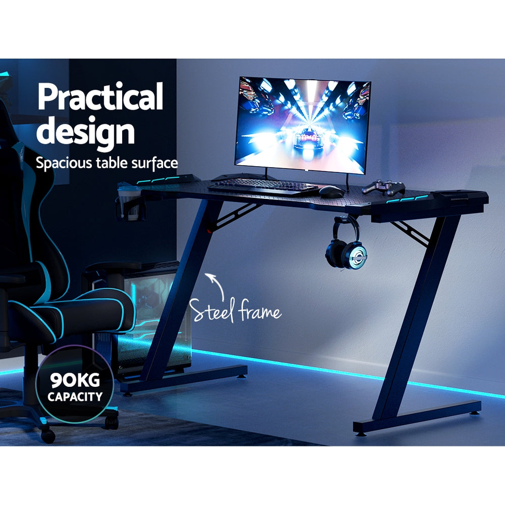 DSZ Product, feed-cond-new, feed-sl-DSZ Freight Payable, newArtiss Gaming Desk Computer Desks Led Light 120Cm - Premium Furniture > Office > Desks from Artiss ! Shop Online Buy Now at S & D's Value Store Family Business Best Customer ServiceDSZ Product, feed-cond-new, feed-sl-DSZ Freight Payable, new