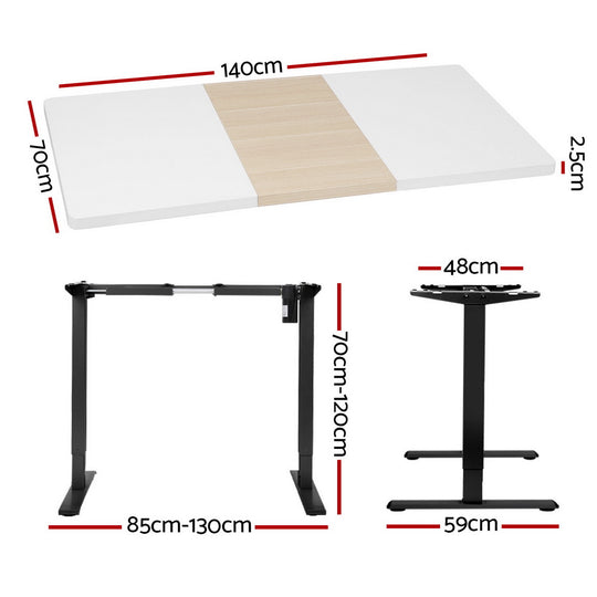 مكتب Artiss Motorised Standing Desks Sit Stand Desks 140CM