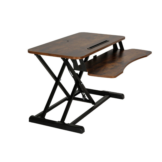 DSZ Product, feed-cond-new, feed-sl-DSZ Freight Payable, newArtiss Standing Desk Riser Height Adjustable Rustic Brown 80Cm - Premium Furniture > Office > Desks from Artiss ! Shop Online Buy Now at S & D's Value Store Family Business Best Customer ServiceDSZ Product, feed-cond-new, feed-sl-DSZ Freight Payable, new