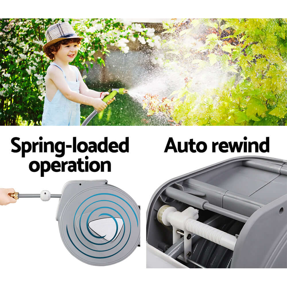 _label_, DSZ Product, feed-cond-new, feed-sl-free shipping, free-shippingWater Hose Reel 20M Retractable Auto Rewind Garden Brass Spray Gun - Premium Home & Garden > Garden Tools > Garden Hoses from Unbranded ! Shop Online Buy Now at S & D's Value Store Family Business Best Customer Service_label_, DSZ Product, feed-cond-new, feed-sl-free shipping, free-shipping