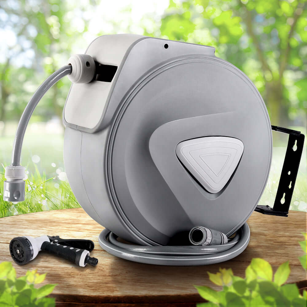 _label_, DSZ Product, feed-cond-new, feed-sl-free shipping, free-shippingWater Hose Reel 30M Retractable Garden Auto Rewind Spray Gun - Premium Home & Garden > Garden Tools > Garden Hoses from Unbranded ! Shop Online Buy Now at S & D's Value Store Family Business Best Customer Service_label_, DSZ Product, feed-cond-new, feed-sl-free shipping, free-shipping