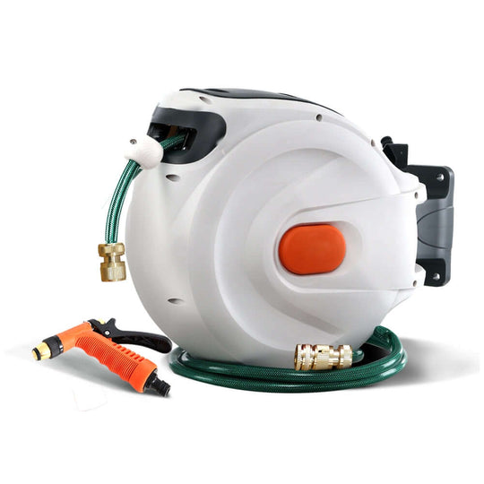 _label_, DSZ Product, feed-cond-new, feed-sl-free shipping, free-shippingGreenfingers Water Hose Reel 20M Retractable Garden Brass Spray Gun Auto Rewind - Premium Home & Garden > Garden Tools > Garden Hoses from Greenfingers ! Shop Online Buy Now at S & D's Value Store Family Business Best Customer Service_label_, DSZ Product, feed-cond-new, feed-sl-free shipping, free-shipping