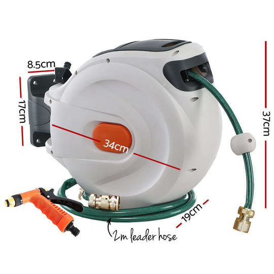 _label_, DSZ Product, feed-cond-new, feed-sl-free shipping, free-shippingGreenfingers Water Hose Reel 20M Retractable Garden Brass Spray Gun Auto Rewind - Premium Home & Garden > Garden Tools > Garden Hoses from Greenfingers ! Shop Online Buy Now at S & D's Value Store Family Business Best Customer Service_label_, DSZ Product, feed-cond-new, feed-sl-free shipping, free-shipping