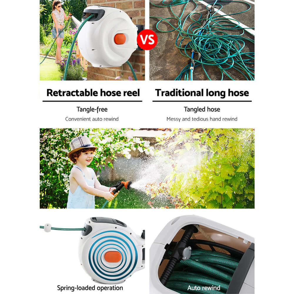 _label_, DSZ Product, feed-cond-new, feed-sl-free shipping, free-shippingGreenfingers Water Hose Reel 20M Retractable Garden Spray Gun Auto Rewind - Premium Home & Garden > Garden Tools > Garden Hoses from Greenfingers ! Shop Online Buy Now at S & D's Value Store Family Business Best Customer Service_label_, DSZ Product, feed-cond-new, feed-sl-free shipping, free-shipping