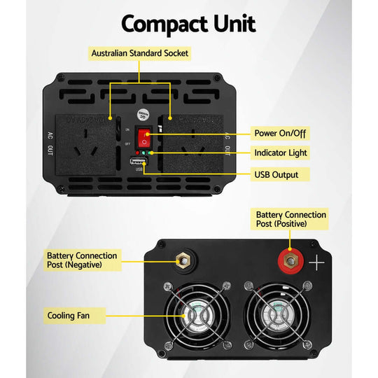 _label_, DSZ Product, feed-cond-new, feed-sl-free shipping, free-shipping, newGiantz 1500W Puresine Wave Dc - Ac Power Inverter - Premium Outdoor Recreation > Camping > Batteries & Generators from Giantz ! Shop Online Buy Now at S & D's Value Store Family Business Best Customer Service_label_, DSZ Product, feed-cond-new, feed-sl-free shipping, free-shipping, new