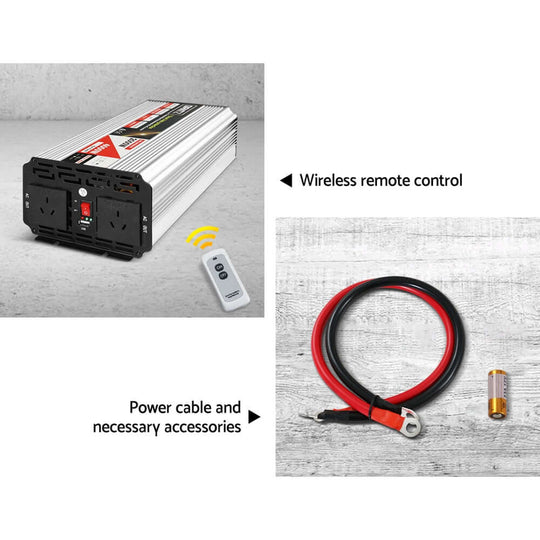 _label_, DSZ Product, feed-cond-new, feed-sl-free shipping, free-shipping, newGiantz Power Inverter 2000W Or 4000W Pure Sine Wave 12V - 240V Camping Boat Caravan - Premium Outdoor Recreation > Camping > Batteries & Generators from Giantz ! Shop Online Buy Now at S & D's Value Store Family Business Best Customer Service_label_, DSZ Product, feed-cond-new, feed-sl-free shipping, free-shipping, new