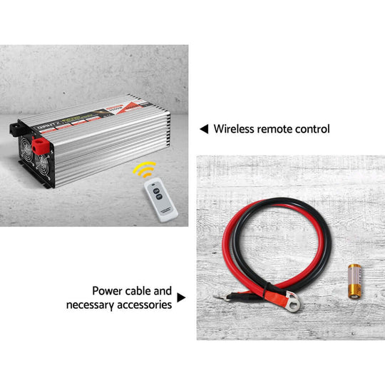 _label_, DSZ Product, feed-cond-new, feed-sl-free shipping, free-shipping, newGiantz Power Inverter 12V To 240V 2500W/5000W Pure Sine Wave Camping Car Boat - Premium Outdoor Recreation > Camping > Batteries & Generators from Giantz ! Shop Online Buy Now at S & D's Value Store Family Business Best Customer Service_label_, DSZ Product, feed-cond-new, feed-sl-free shipping, free-shipping, new