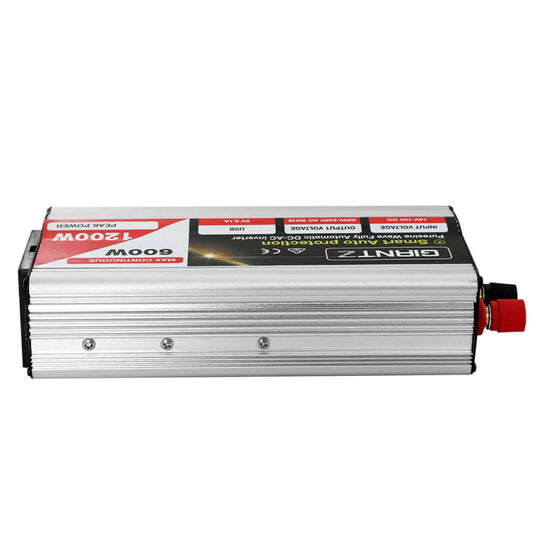 _label_, DSZ Product, feed-cond-new, feed-sl-free shipping, free-shipping, newGiantz Power Inverter 600W/1200W 12V To 240V Pure Sine Wave Camping Car Boat - Premium Outdoor Recreation > Camping > Batteries & Generators from Giantz ! Shop Online Buy Now at S & D's Value Store Family Business Best Customer Service_label_, DSZ Product, feed-cond-new, feed-sl-free shipping, free-shipping, new