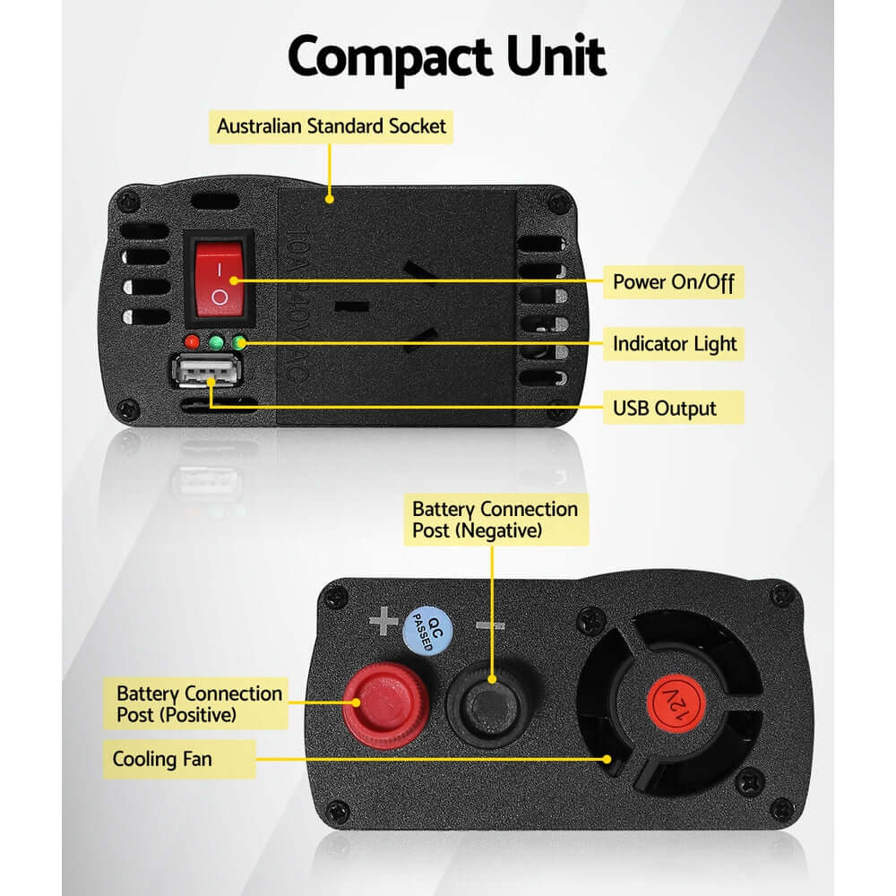 _label_, DSZ Product, feed-cond-new, feed-sl-free shipping, free-shipping, newGiantz Power Inverter 600W/1200W 12V To 240V Pure Sine Wave Camping Car Boat - Premium Outdoor Recreation > Camping > Batteries & Generators from Giantz ! Shop Online Buy Now at S & D's Value Store Family Business Best Customer Service_label_, DSZ Product, feed-cond-new, feed-sl-free shipping, free-shipping, new