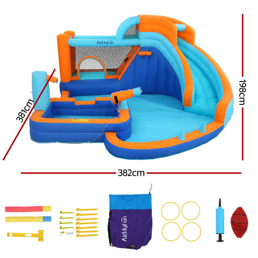 DSZ Product, feed-cond-new, feed-sl-DSZ Freight Payable, newAirmyfun Kids Inflatable Pool Water Slide Park Jumping Castle Bounce 382 X 381Cm - Premium Baby & Kids > Baby & Kid's Toys > Outdoor Play Equipment from Airmyfun ! Shop Online Buy Now at S & D's Value Store Family Business Best Customer ServiceDSZ Product, feed-cond-new, feed-sl-DSZ Freight Payable, new