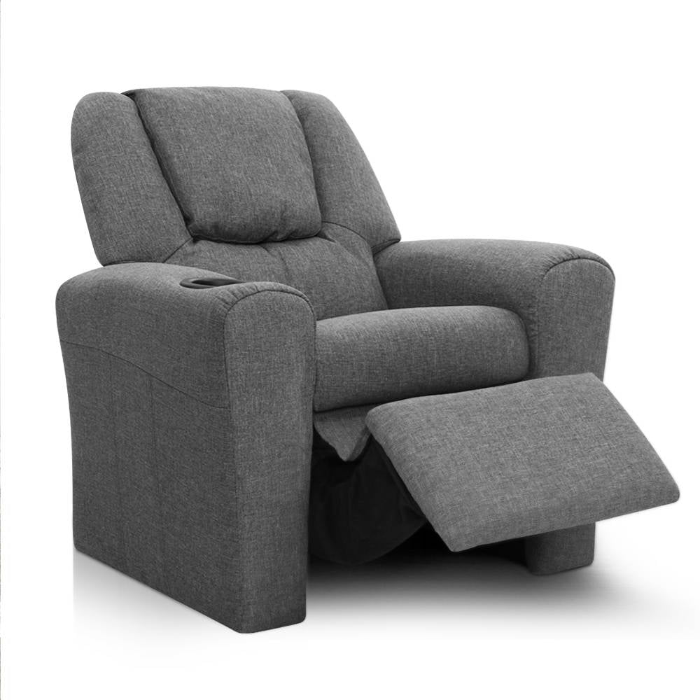 DSZ Product, feed-cond-new, feed-sl-DSZ Freight Payable, newKeezi Kids Recliner Chair Linen Soft Sofa Lounge Couch Children Armchair Grey - Premium Furniture > Bar Stools & Chairs > Arm Chairs & Recliners from Keezi ! Shop Online Buy Now at S & D's Value Store Family Business Best Customer ServiceDSZ Product, feed-cond-new, feed-sl-DSZ Freight Payable, new