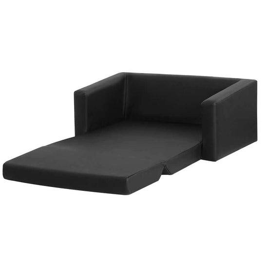 DSZ Product, feed-cond-new, feed-sl-DSZ Freight Payable, newKeezi Kids Sofa 2 Seater Children Flip Open Couch Pu Leather Armchair Black - Premium Baby & Kids > Kid's Furniture > Kid's Tables, Chairs & Seats from Keezi ! Shop Online Buy Now at S & D's Value Store Family Business Best Customer ServiceDSZ Product, feed-cond-new, feed-sl-DSZ Freight Payable, new