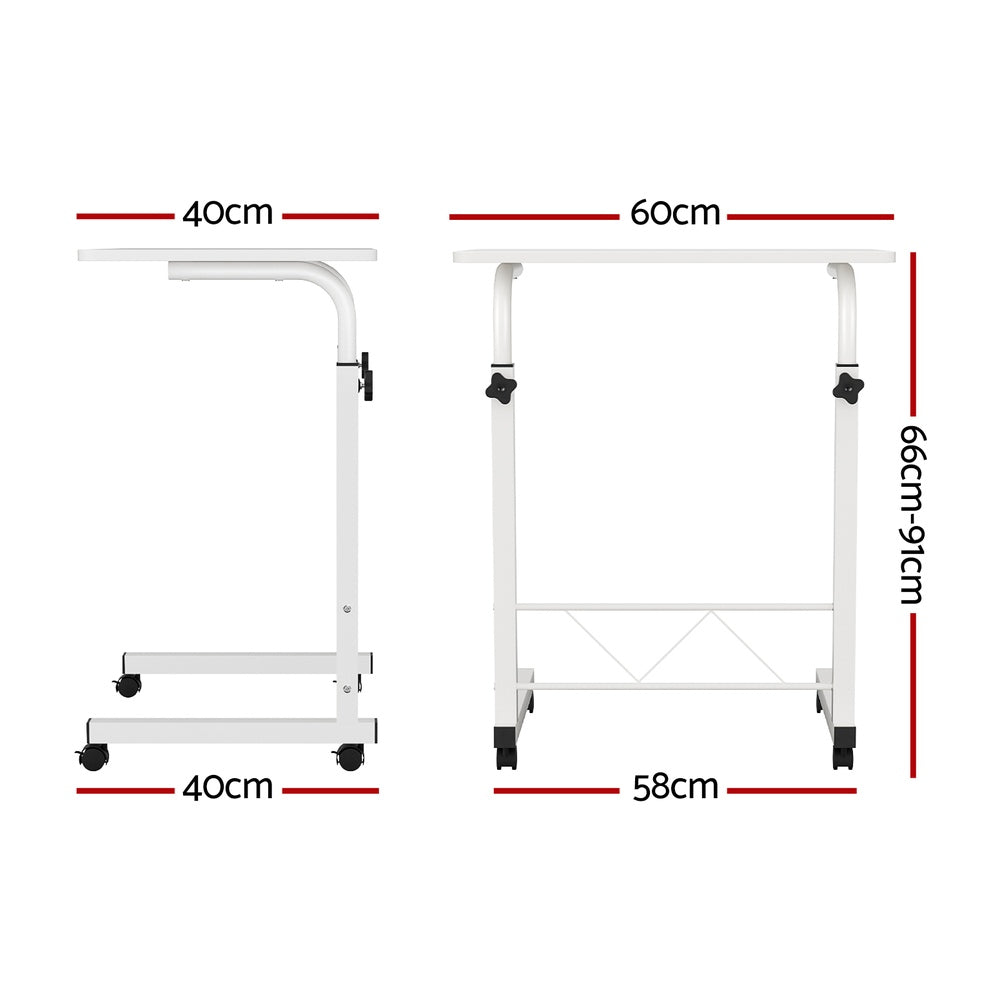 Artiss Laptop Desk Table Adjustable 60Cm White