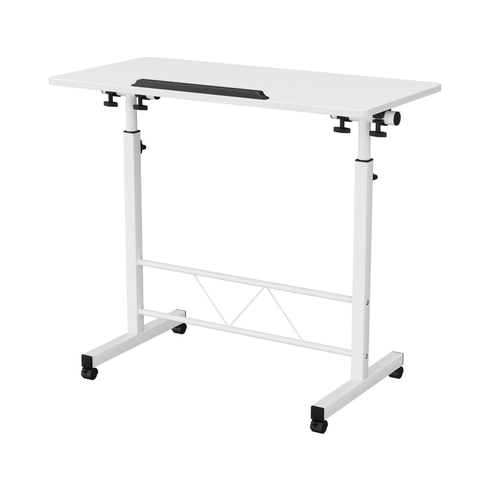 Artiss Laptop Desk Table Adjustable 80Cm White