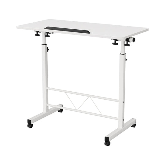 Artiss Laptop Desk Table Adjustable 80Cm White