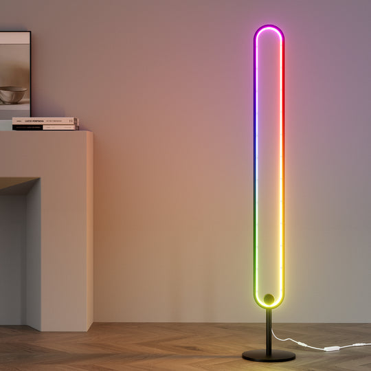 Artiss Rgb Led Floor Lamp Remote Control Corner Light Stand Gaming Room 118Cm