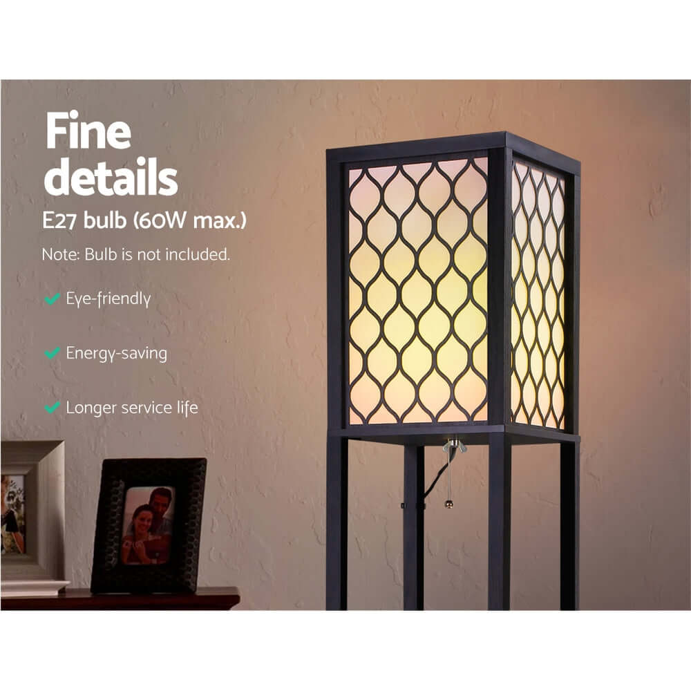 _label_, DSZ Product, feed-cond-new, feed-sl-free shipping, free-shippingArtiss Floor Lamp 3 Tier Shelf Storage Led Light Stand Home Room Pattern Black - Premium Home & Garden > Lighting > Floor Lamps from Artiss ! Shop Online Buy Now at S & D's Value Store Family Business Best Customer Service_label_, DSZ Product, feed-cond-new, feed-sl-free shipping, free-shipping