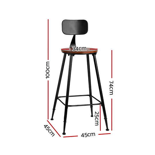 DSZ Product, feed-cond-new, feed-sl-DSZ Freight Payable, newArtiss 4 X  Bar Stools Vintage Metal Chairs - Premium Furniture > Bar Stools & Chairs > Table & Bar Stools from Artiss ! Shop Online Buy Now at S & D's Value Store Family Business Best Customer ServiceDSZ Product, feed-cond-new, feed-sl-DSZ Freight Payable, new