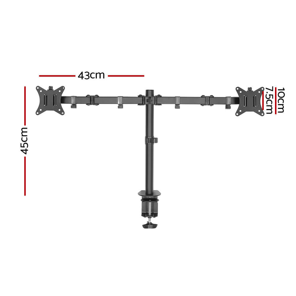 حامل شاشة Artiss Monitor Arm مزدوج للتثبيت على المكتب