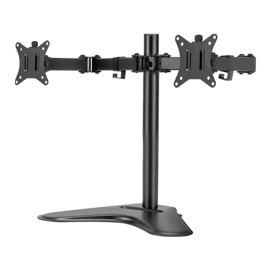 Artiss Dual Monitor Arm Stand in Black, affordable and quality design for seamless workspace adjustment.