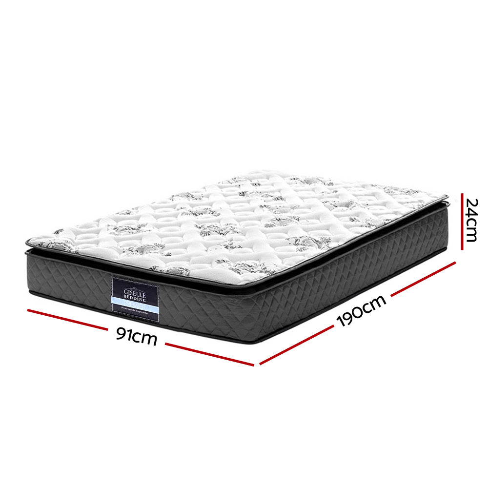 DSZ Product, feed-cond-new, feed-sl-DSZ Freight Payable, newGiselle Bedding 24Cm Mattress Pillow Top Single - Premium Furniture > Mattresses > Mattress Toppers from Giselle Bedding ! Shop Online Buy Now at S & D's Value Store Family Business Best Customer ServiceDSZ Product, feed-cond-new, feed-sl-DSZ Freight Payable, new