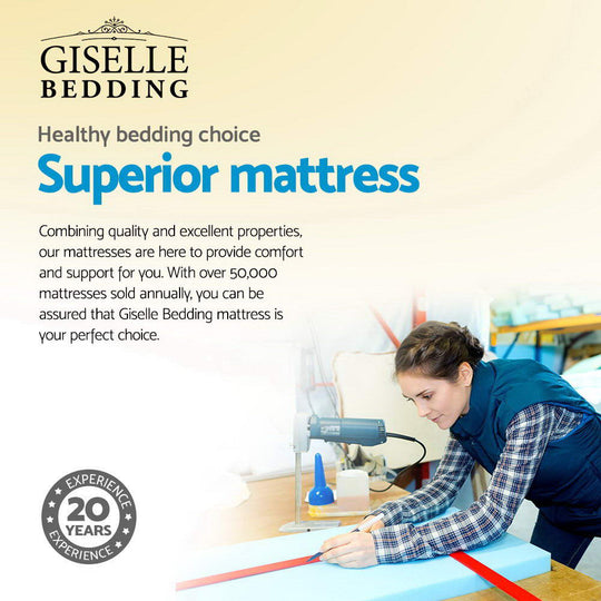 Giselle Bedding 34Cm Mattress Bamboo Cover King