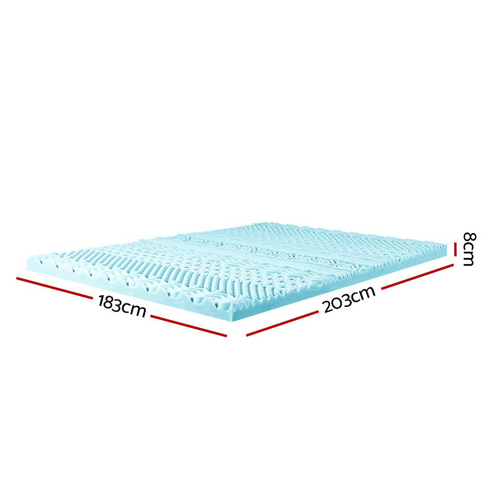 DSZ Product, feed-cond-new, feed-sl-DSZ Freight Payable, newGiselle Bedding Memory Foam Mattress Topper 11 - Zone 8Cm King - Premium Furniture > Mattresses > Mattress Toppers from Giselle Bedding ! Shop Online Buy Now at S & D's Value Store Family Business Best Customer ServiceDSZ Product, feed-cond-new, feed-sl-DSZ Freight Payable, new