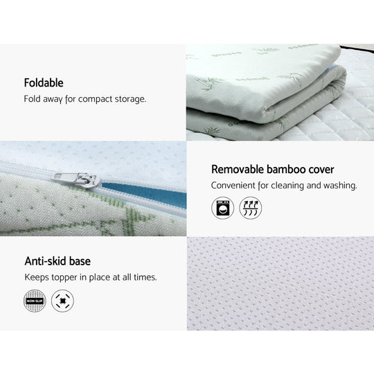 DSZ Product, feed-cond-new, feed-sl-DSZ Freight Payable, newGiselle Bedding Memory Foam Mattress Topper 7 - Zone 8Cm Queen - Premium Furniture > Mattresses > Mattress Toppers from Giselle Bedding ! Shop Online Buy Now at S & D's Value Store Family Business Best Customer ServiceDSZ Product, feed-cond-new, feed-sl-DSZ Freight Payable, new