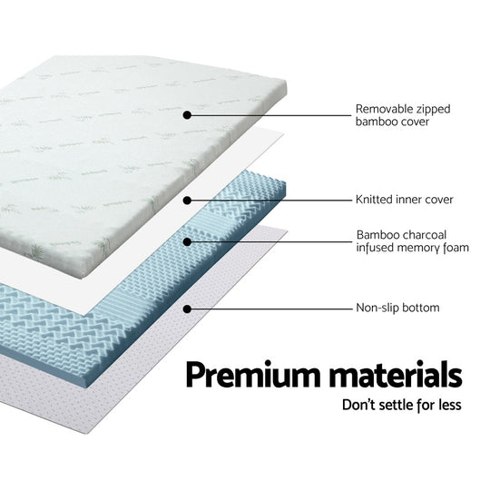 DSZ Product, feed-cond-new, feed-sl-DSZ Freight Payable, newGiselle Bedding Memory Foam Mattress Topper 7 - Zone 8Cm Queen - Premium Furniture > Mattresses > Mattress Toppers from Giselle Bedding ! Shop Online Buy Now at S & D's Value Store Family Business Best Customer ServiceDSZ Product, feed-cond-new, feed-sl-DSZ Freight Payable, new