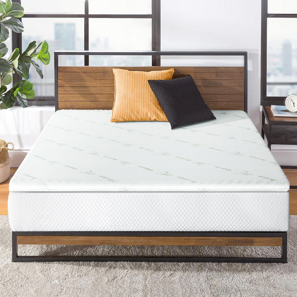 DSZ Product, feed-cond-new, feed-sl-DSZ Freight Payable, newGiselle Bedding Memory Foam Mattress Topper Cool Gel Bed Mat Bamboo 10Cm Double - Premium Furniture > Mattresses > Mattress Toppers from Giselle Bedding ! Shop Online Buy Now at S & D's Value Store Family Business Best Customer ServiceDSZ Product, feed-cond-new, feed-sl-DSZ Freight Payable, new