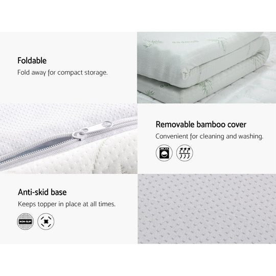 DSZ Product, feed-cond-new, feed-sl-DSZ Freight Payable, newGiselle Bedding Memory Foam Mattress Topper Cool Gel 10Cm Queen - Premium Furniture > Mattresses > Mattress Toppers from Giselle Bedding ! Shop Online Buy Now at S & D's Value Store Family Business Best Customer ServiceDSZ Product, feed-cond-new, feed-sl-DSZ Freight Payable, new