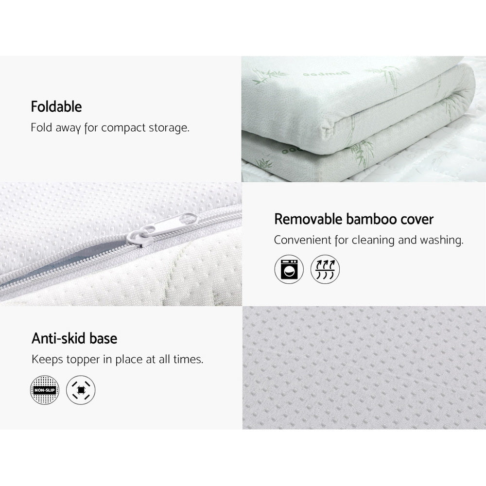 _label_, DSZ Product, feed-cond-new, feed-sl-free shipping, free-shipping, newGiselle Bedding Memory Foam Mattress Topper Cool Gel 8Cm Double - Premium Furniture > Mattresses > Mattress Toppers from Giselle Bedding ! Shop Online Buy Now at S & D's Value Store Family Business Best Customer Service_label_, DSZ Product, feed-cond-new, feed-sl-free shipping, free-shipping, new