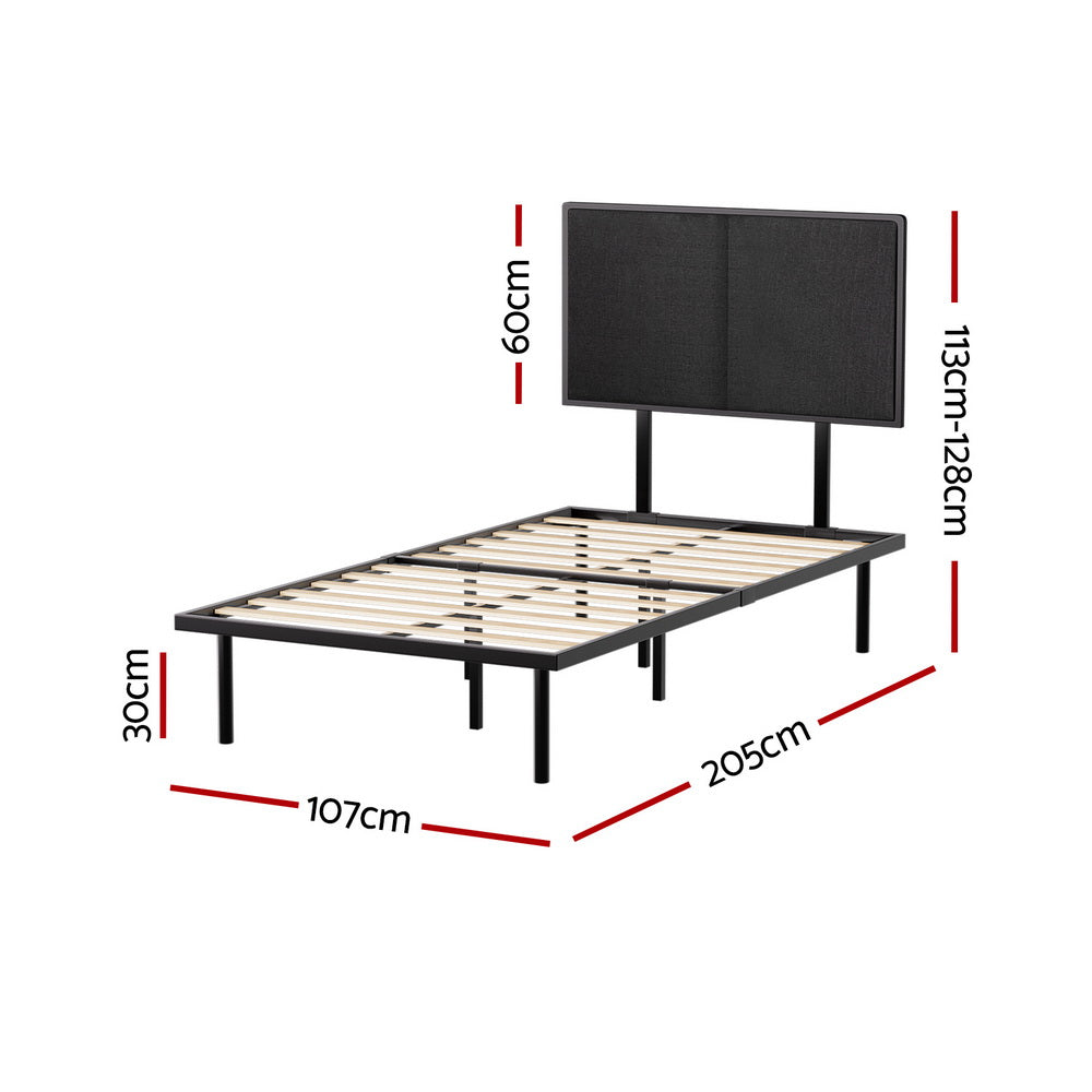 Artiss Bed Frame King Single Size Metal Frame Noe