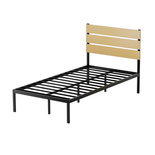 Artiss Bed Frame King Single Size Metal Base Mattress Platform Foundation Paula