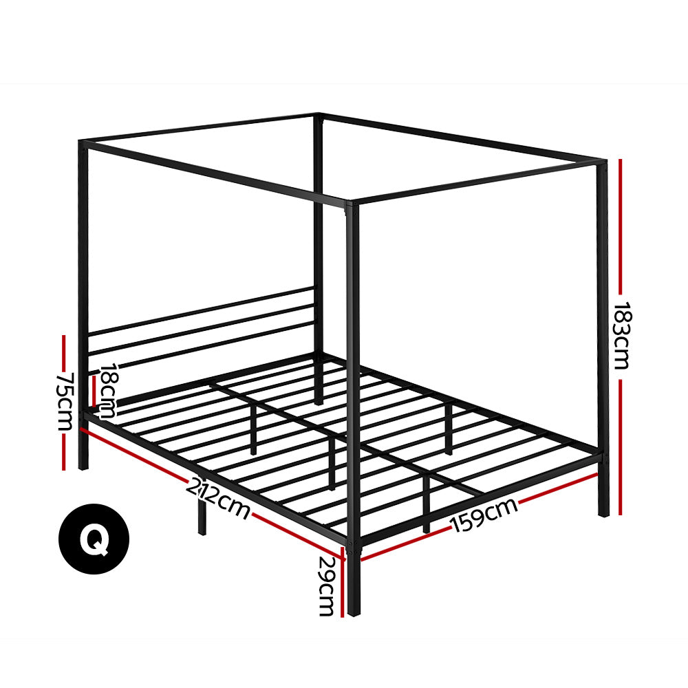 Artiss Bed Frame Queen Size Metal Frame Pochy