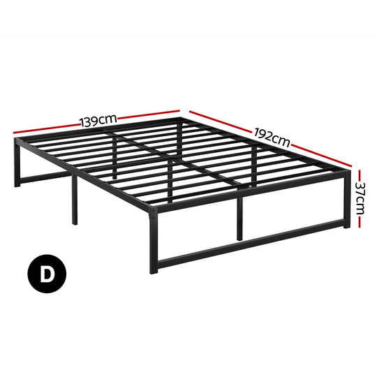 Artiss Bed Frame Double Size Metal Frame Tino